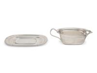 A Reed & Barton Silver-Plate Creamer and Underplate