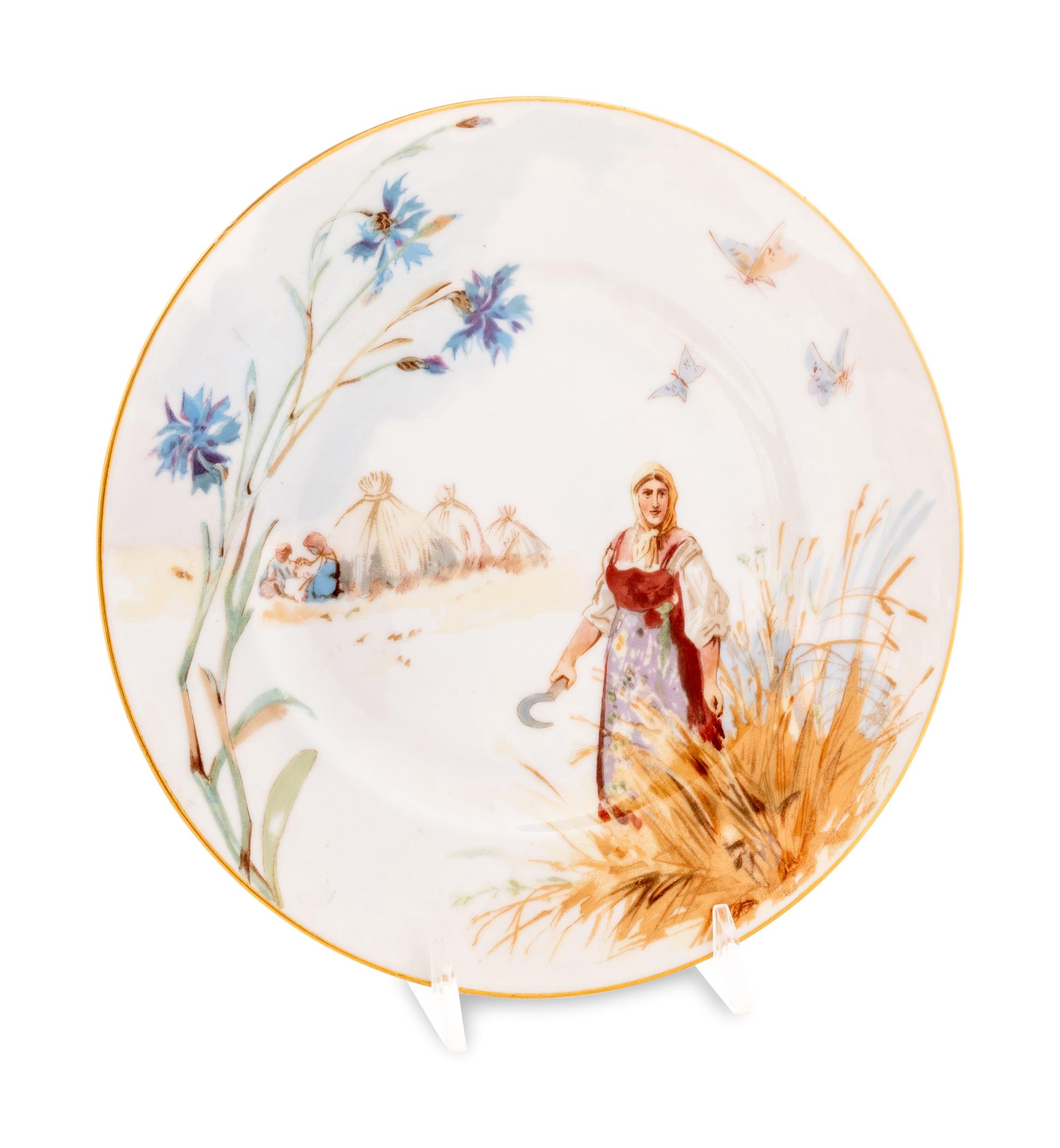A Nikolay Karazin-designed Kornilov Brothers Porcelain Cabinet Plate