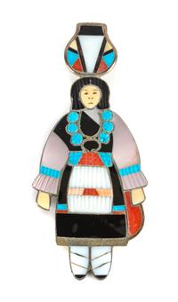 Madeline Beyuka Height 3 3/4 x width 1 3/4 inches — (Zuni, b. 1935)
