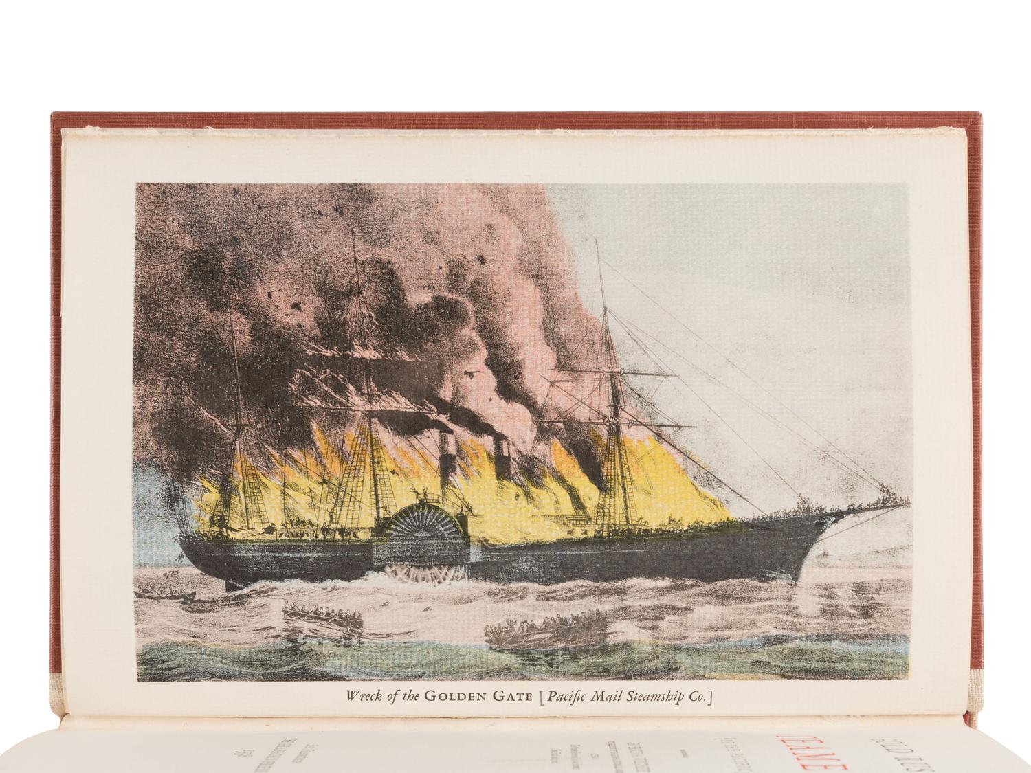 [GRABHORN PRESS]. WILTSEE, E.A.. Gold Rush Steamers of the Pacific . San Francisco: The Grabhorn Press, 1938.