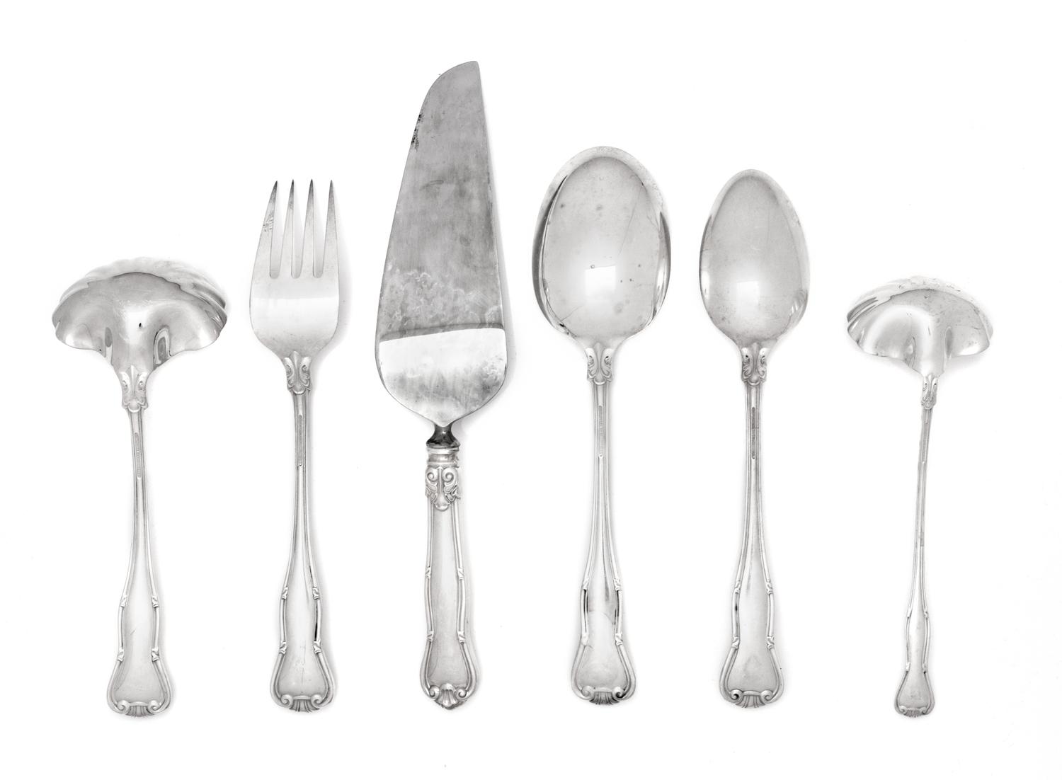 A Tiffany and Co. Provence Silver Flatware Service