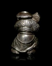 A Bronze Figural-Form Ojime