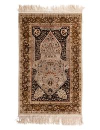 A Hereke Silk Prayer Rug