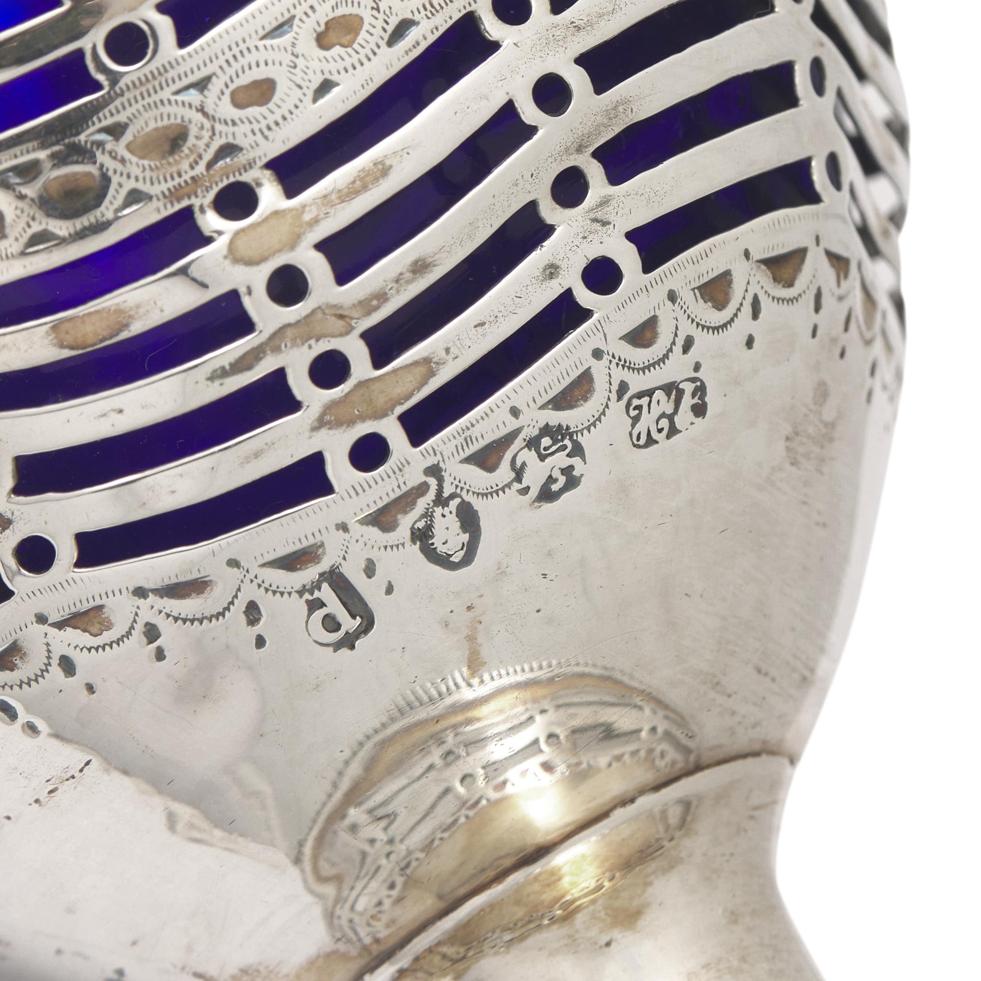 A George III Pierced Silver Sugar Basket