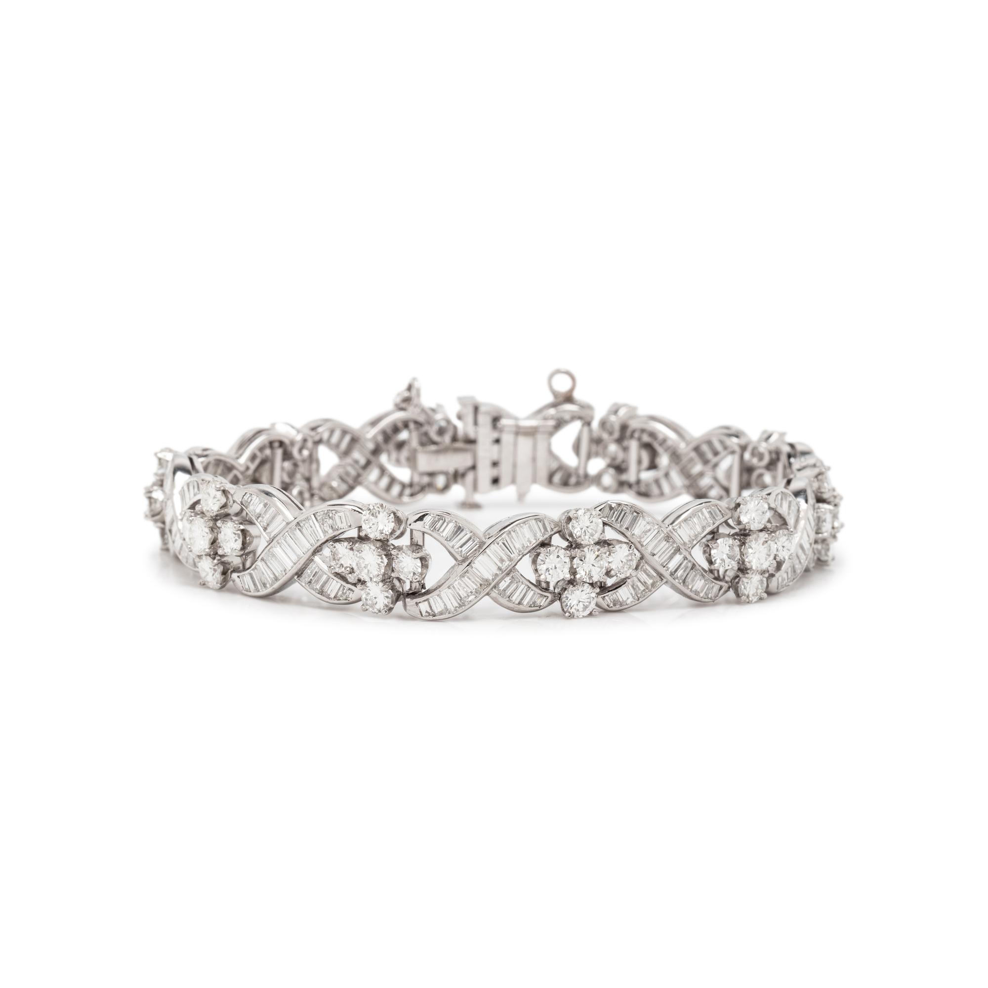 DIAMOND AND PLATINUM BRACELET