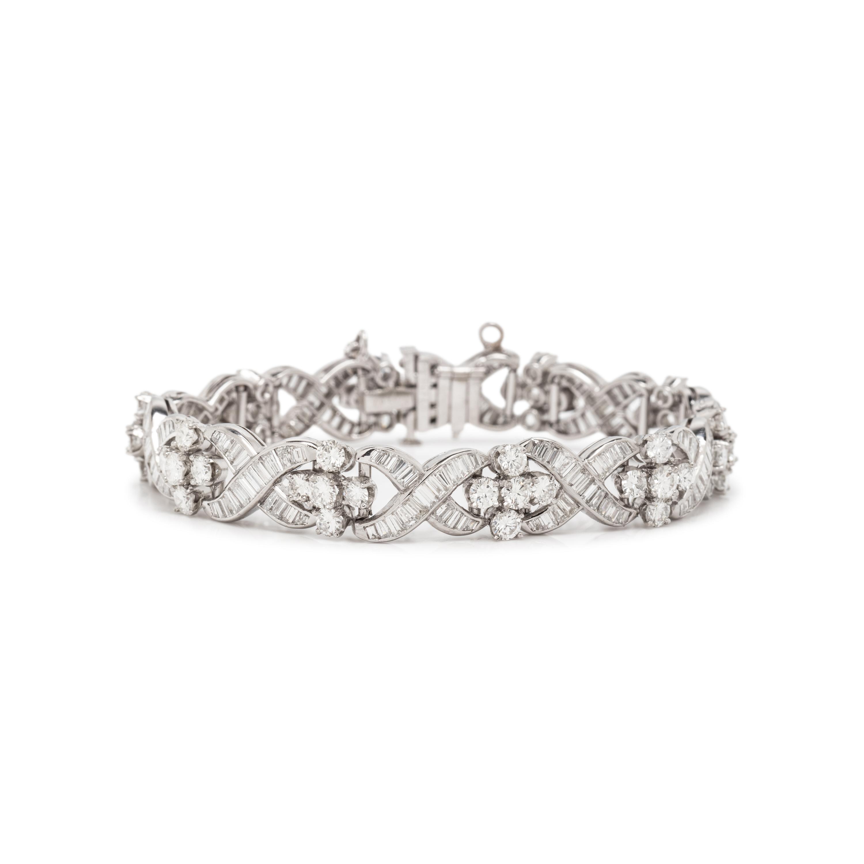 DIAMOND AND PLATINUM BRACELET