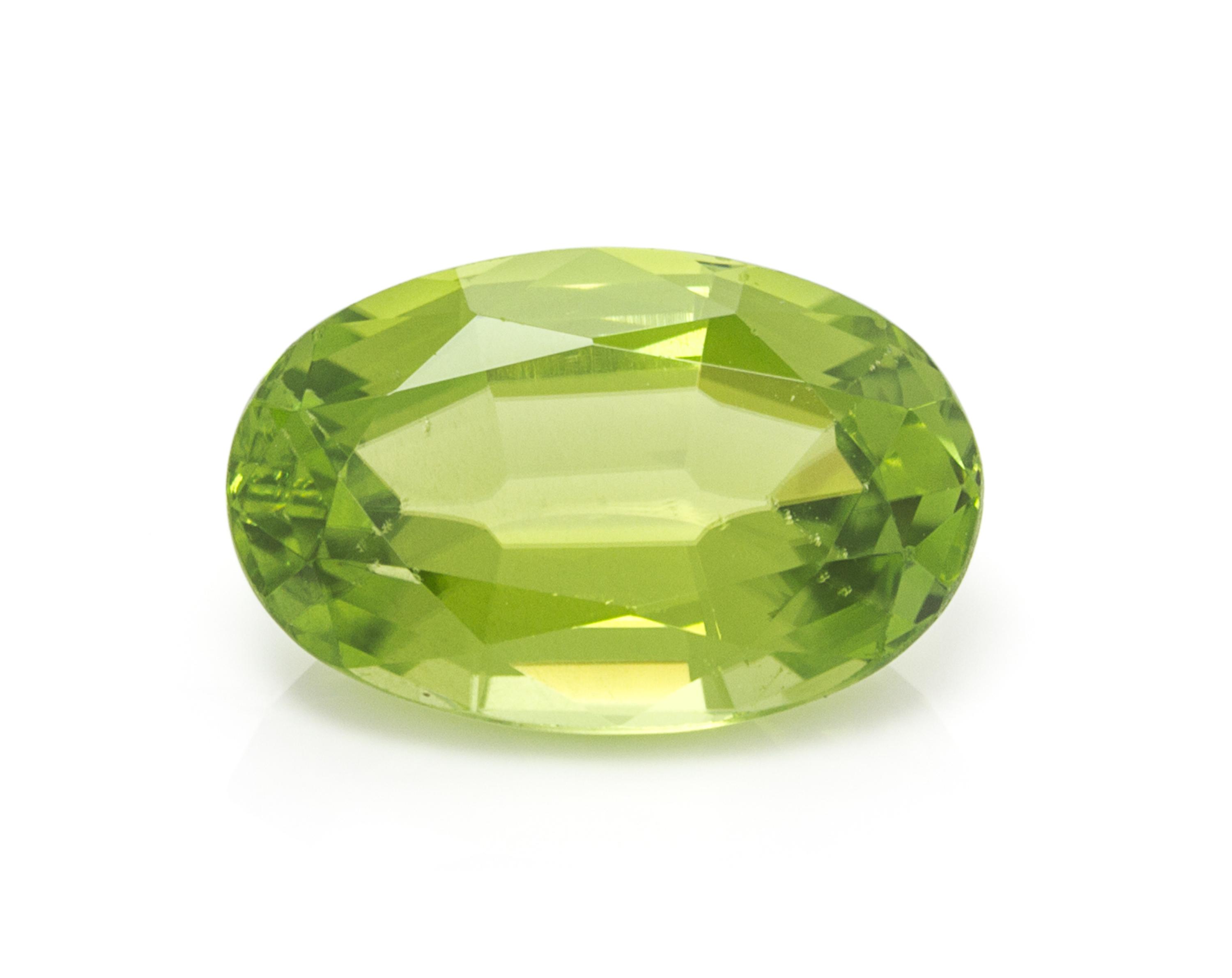A 5.75 Carat Oval Mixed Cut Peridot,