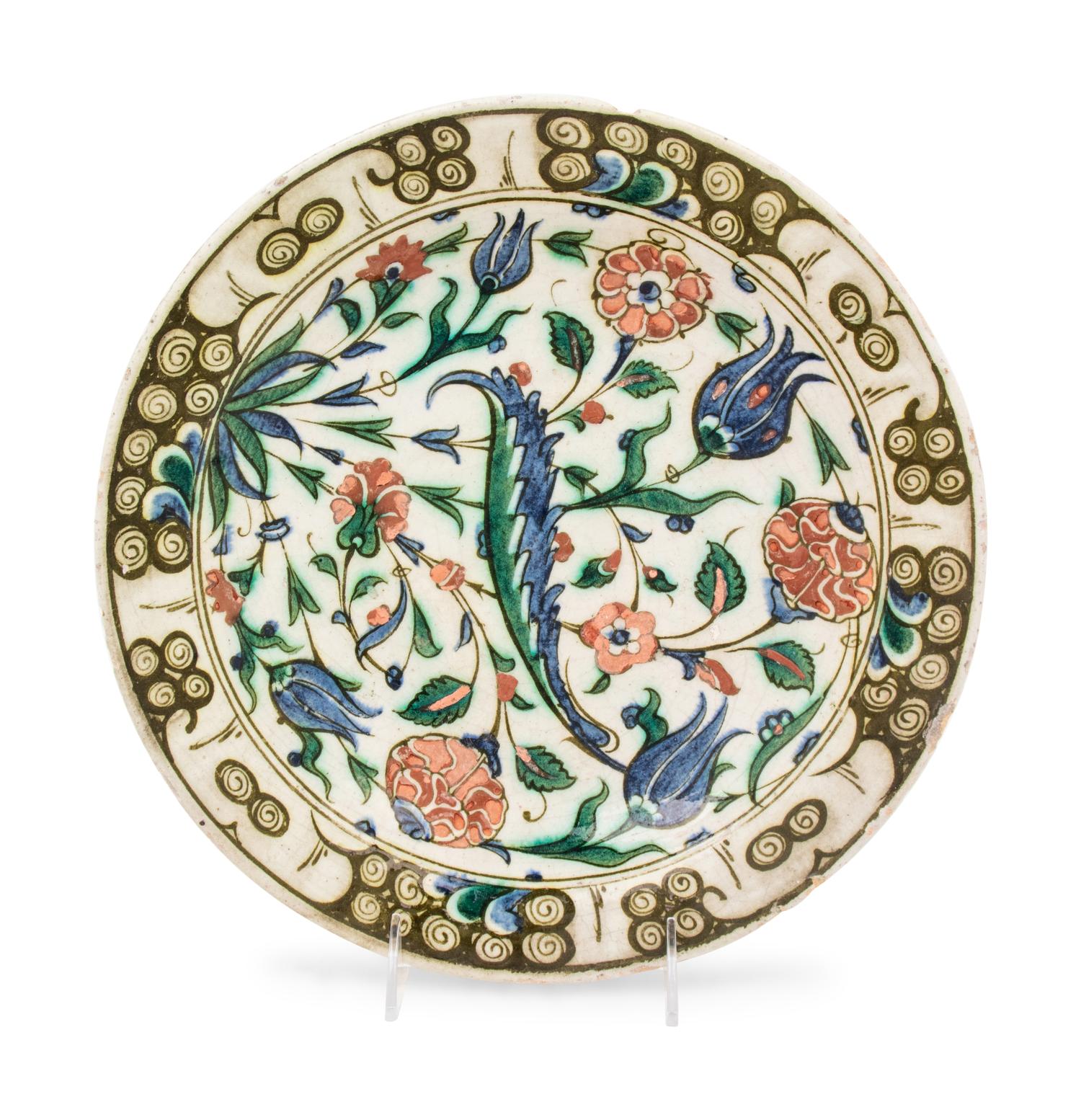 An Iznik Pottery Charger