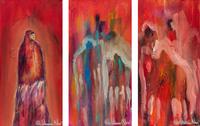 Three Works: Maiden , Two Riders and Red Horsemen