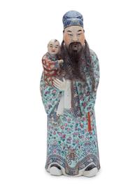 A Chinese Famille Rose Porcelain Figure