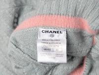 Chanel, Floral Turtleneck Cashmere Sweater