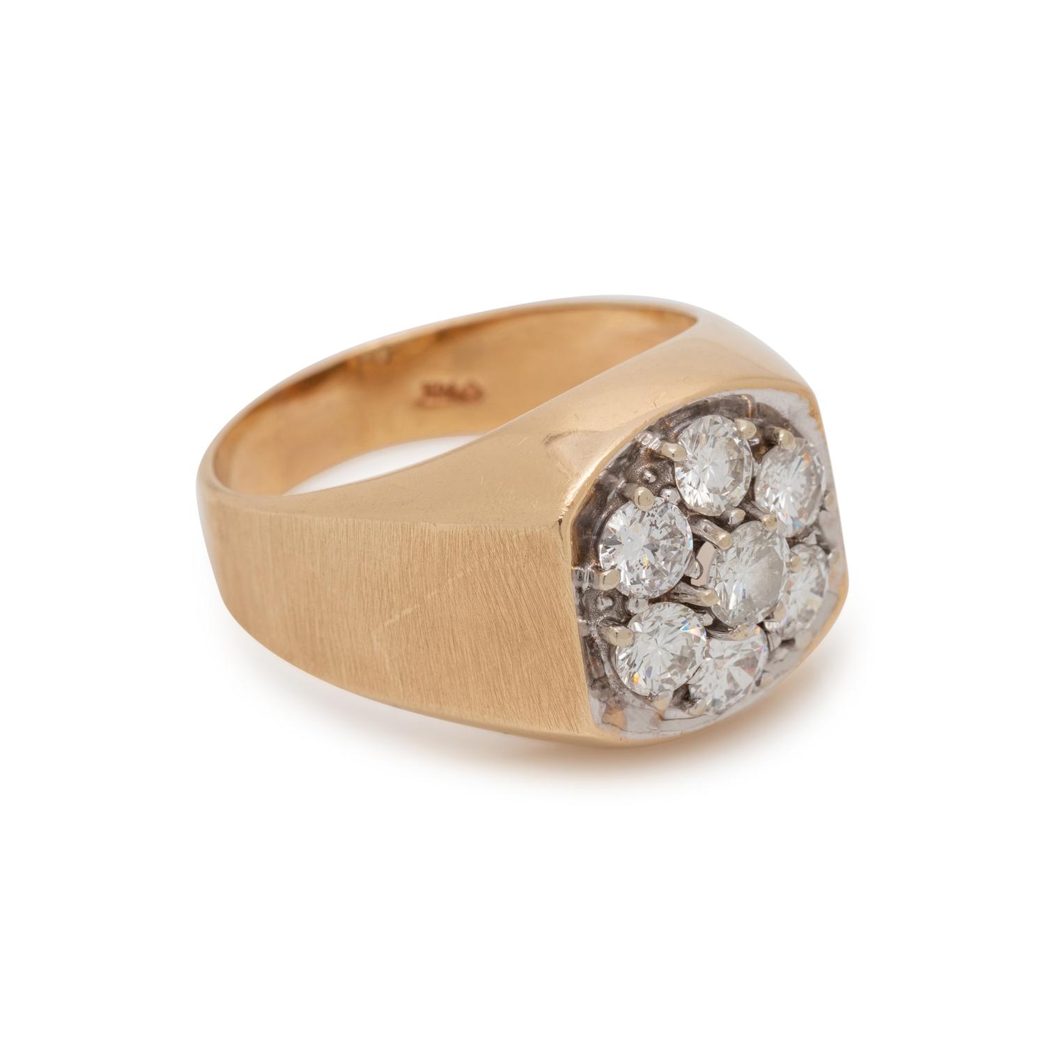 YELLOW GOLD AND CLARITY ENHANCED DIAMOND RING