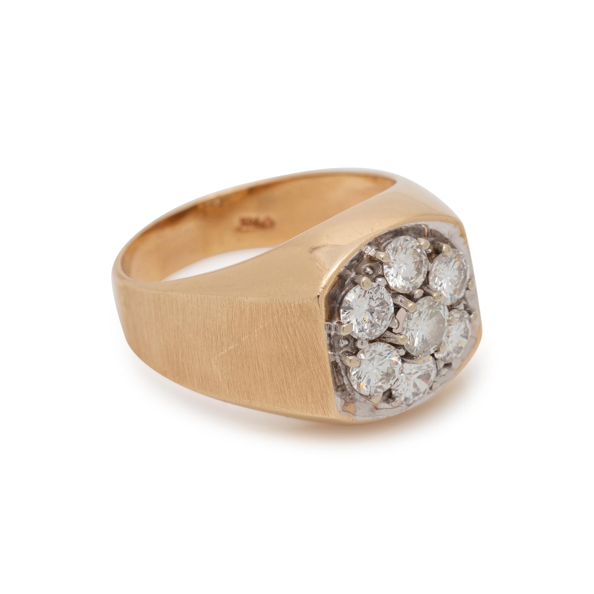 YELLOW GOLD AND CLARITY ENHANCED DIAMOND RING