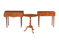 Two Pembroke Tables and a Tilt-Top Tea Table