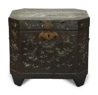 A Mother-of-Pearl Inlaid Camphor Wood Box