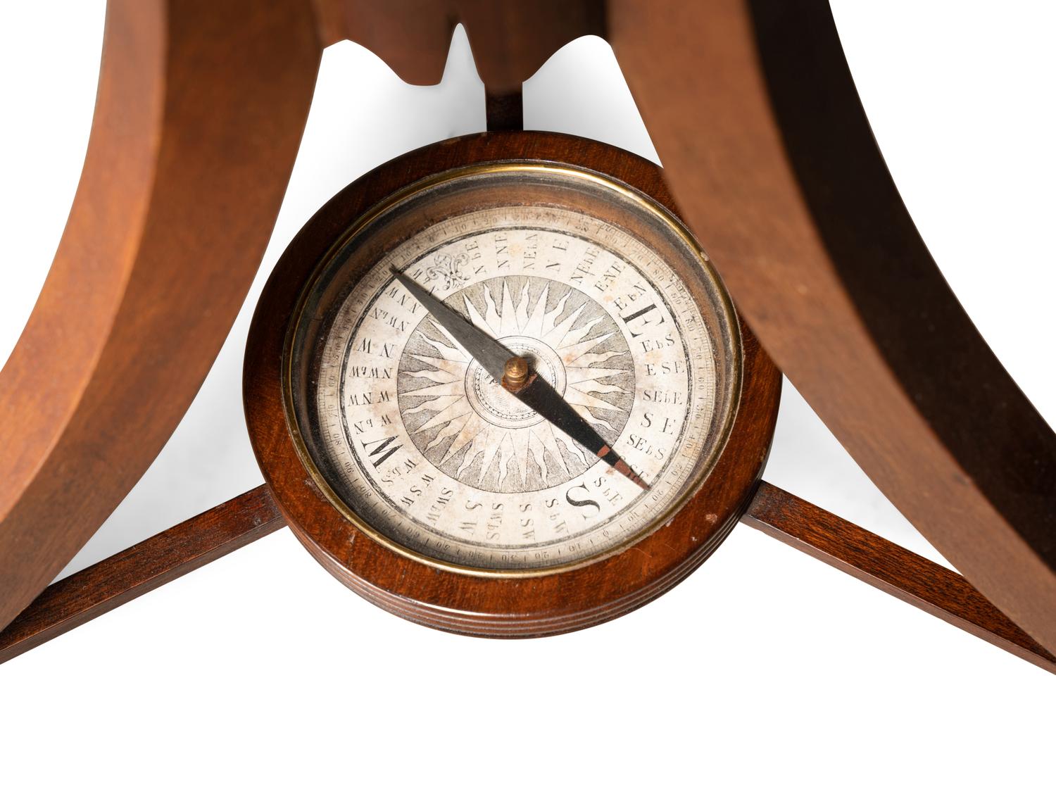 A Pair of Regency Mahogany Terrestrial and Celestial Fifteen-Inch Library Globes