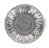 Two Buccellati Silver Sunflower Plates
