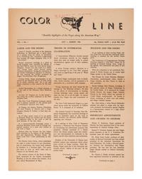 [PERIODICALS]. First 2 issues of Color Line , an African American monthly publication.