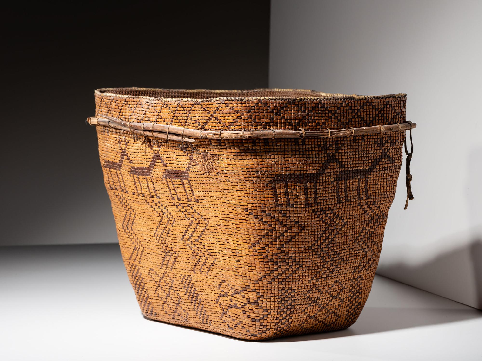 Chilcotin Imbricated Pictorial Basket