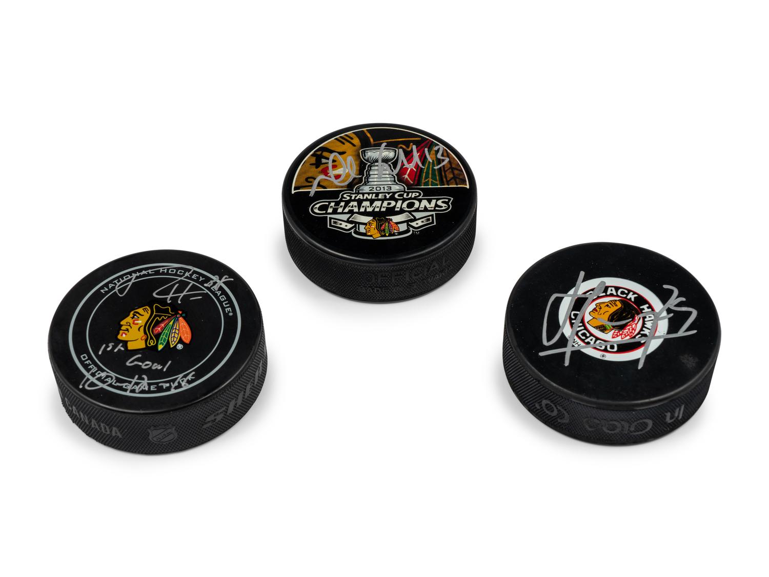 A Large Group of Chicago Blackhawks Signed Autograph Memorabilia Including a Bill Wirtz Check