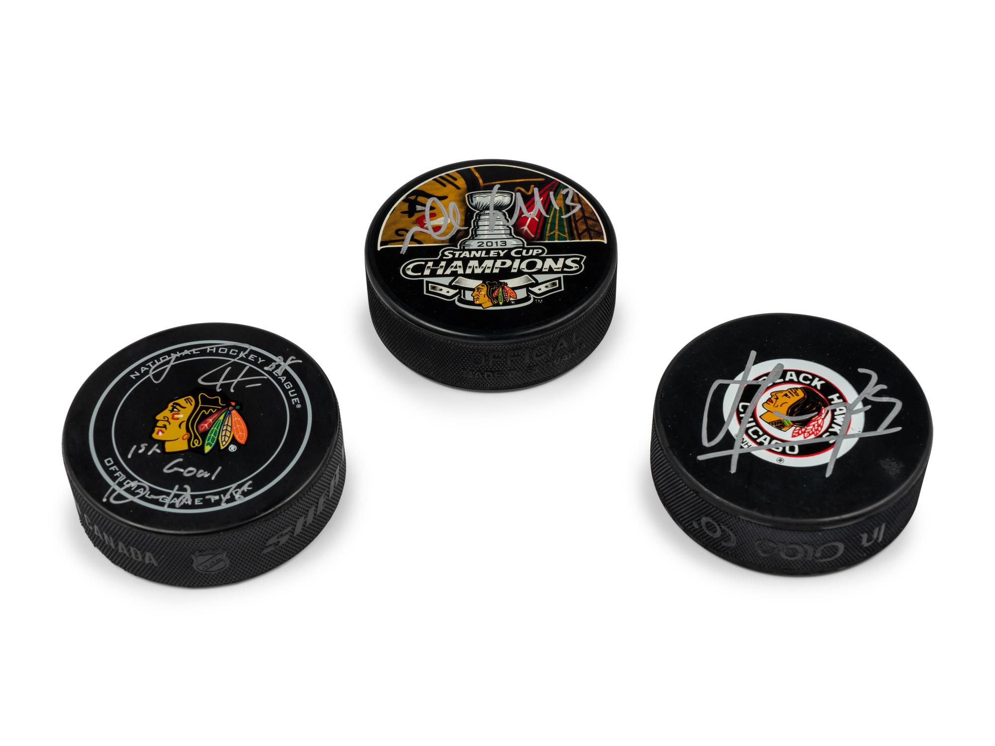 A Large Group of Chicago Blackhawks Signed Autograph Memorabilia Including a Bill Wirtz Check