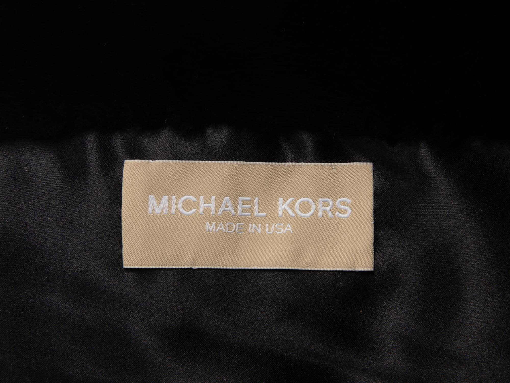 Michael Kors Ranch Mink Draped Coat