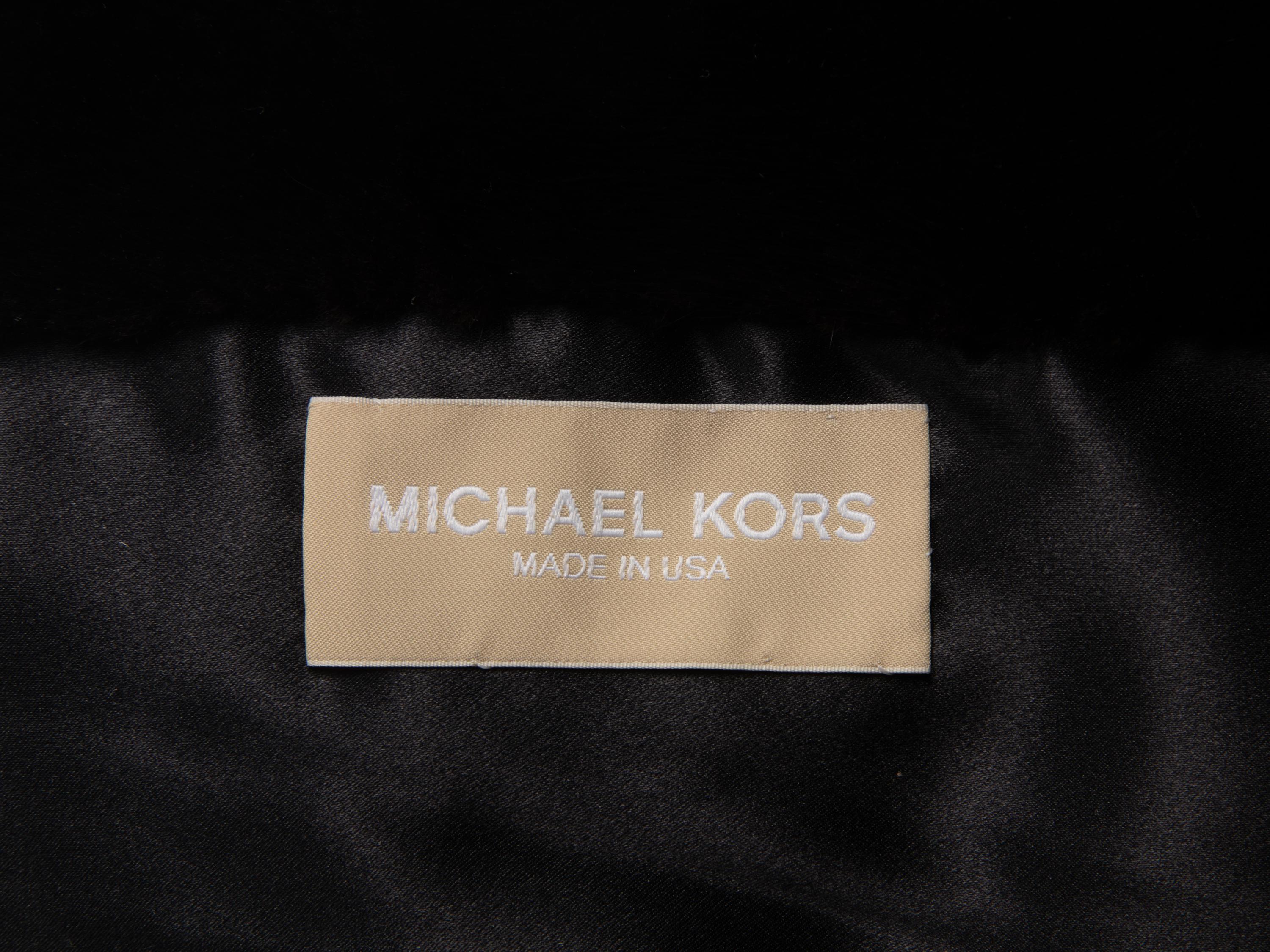 Michael Kors Ranch Mink Draped Coat