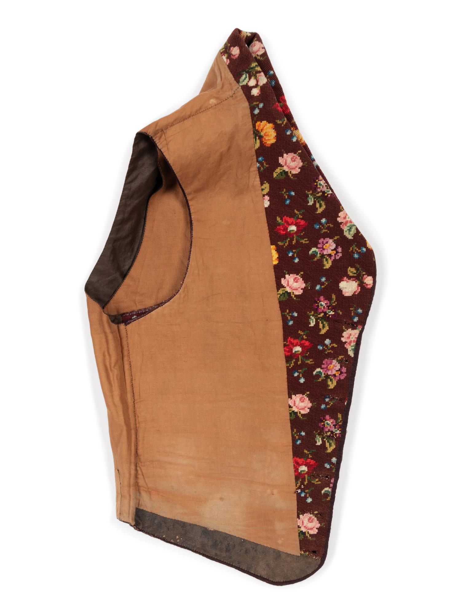 Three Men's 19th Century Waistcoats/Vests, 1840-60