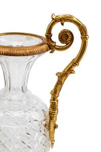 A Pair of Cut Glass and Gilt Bronze Mounted Vases