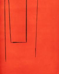 Untitled (Black on Red)
