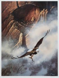 A Collection of Seven Framed Western Prints