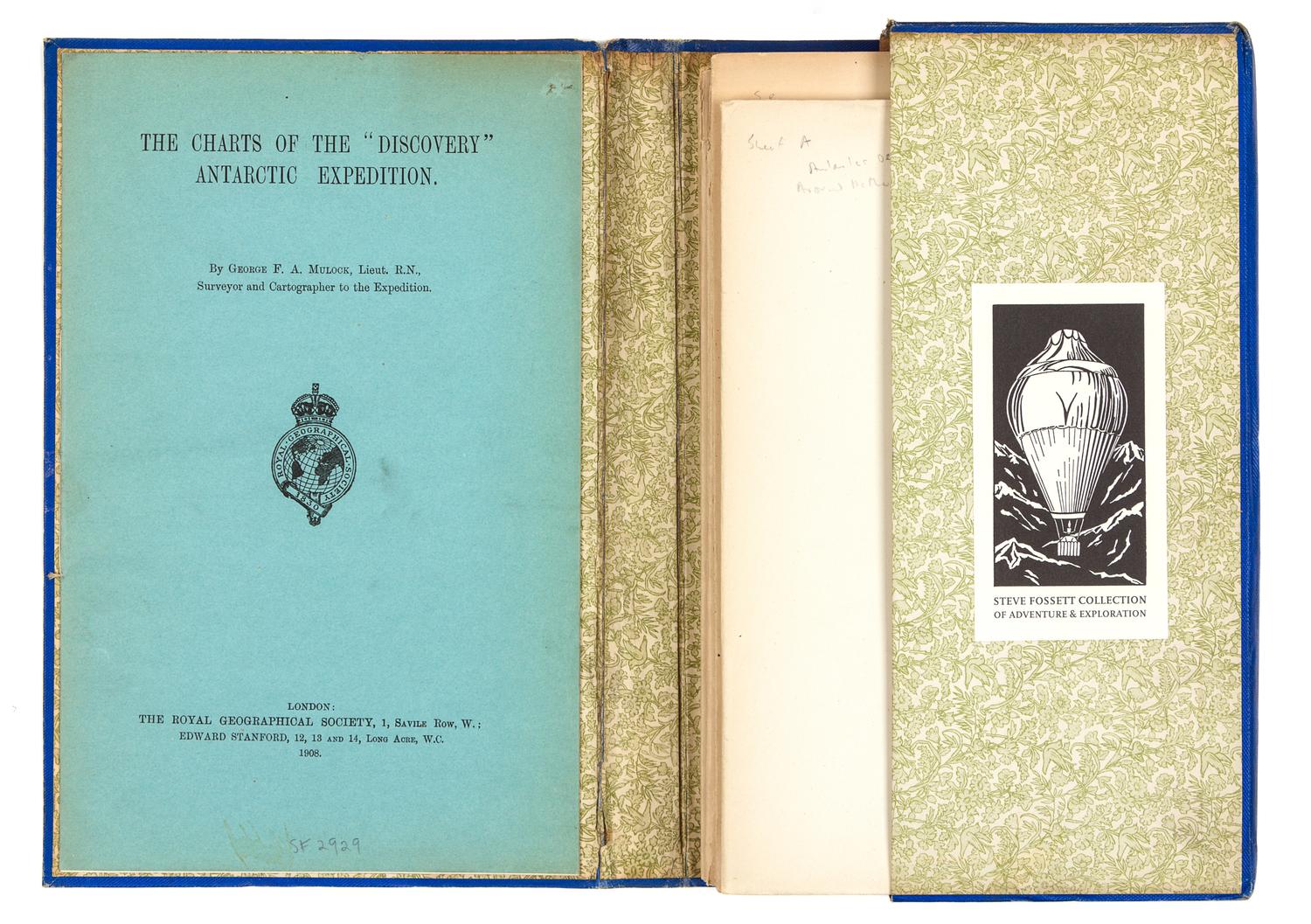 MULOCK, George Francis Arthur (1882-1963). The Charts of the Discovery Antarctic Expedition. London, 1908. FIRST EDITION.
