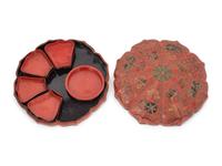 A Chinese Export Lacquer Sweetmeat Box