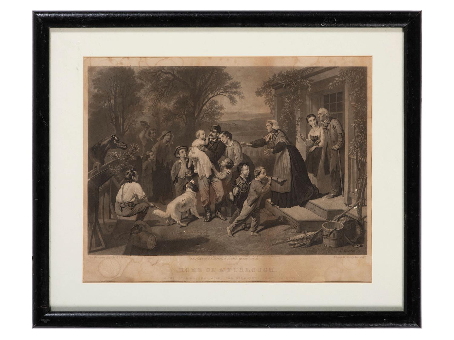 [CIVIL WAR - ART]. A group of engravings of Civil War subjects and scenes, including: