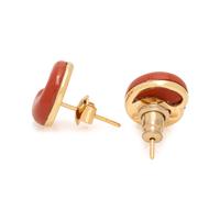 TIFFANY & CO., YELLOW GOLD AND JASPER 'ETERNAL CIRCLE' EARRINGS