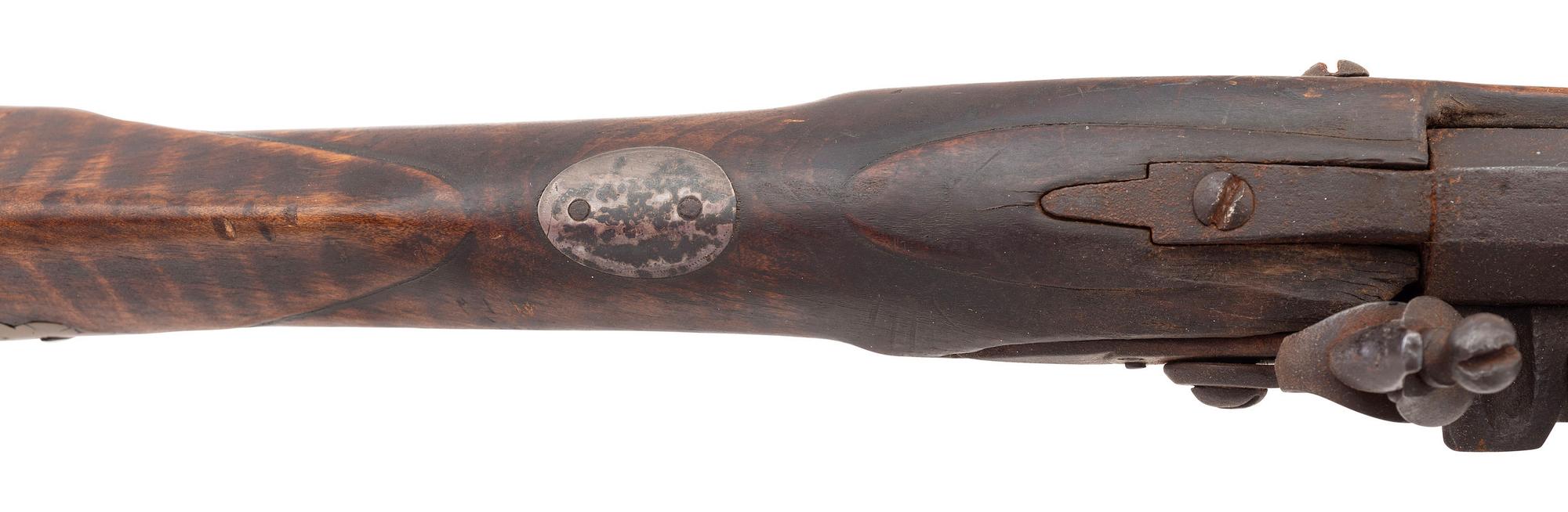 Untouched Incised & Relief Carved Flintlock Rifle by Henry Albright