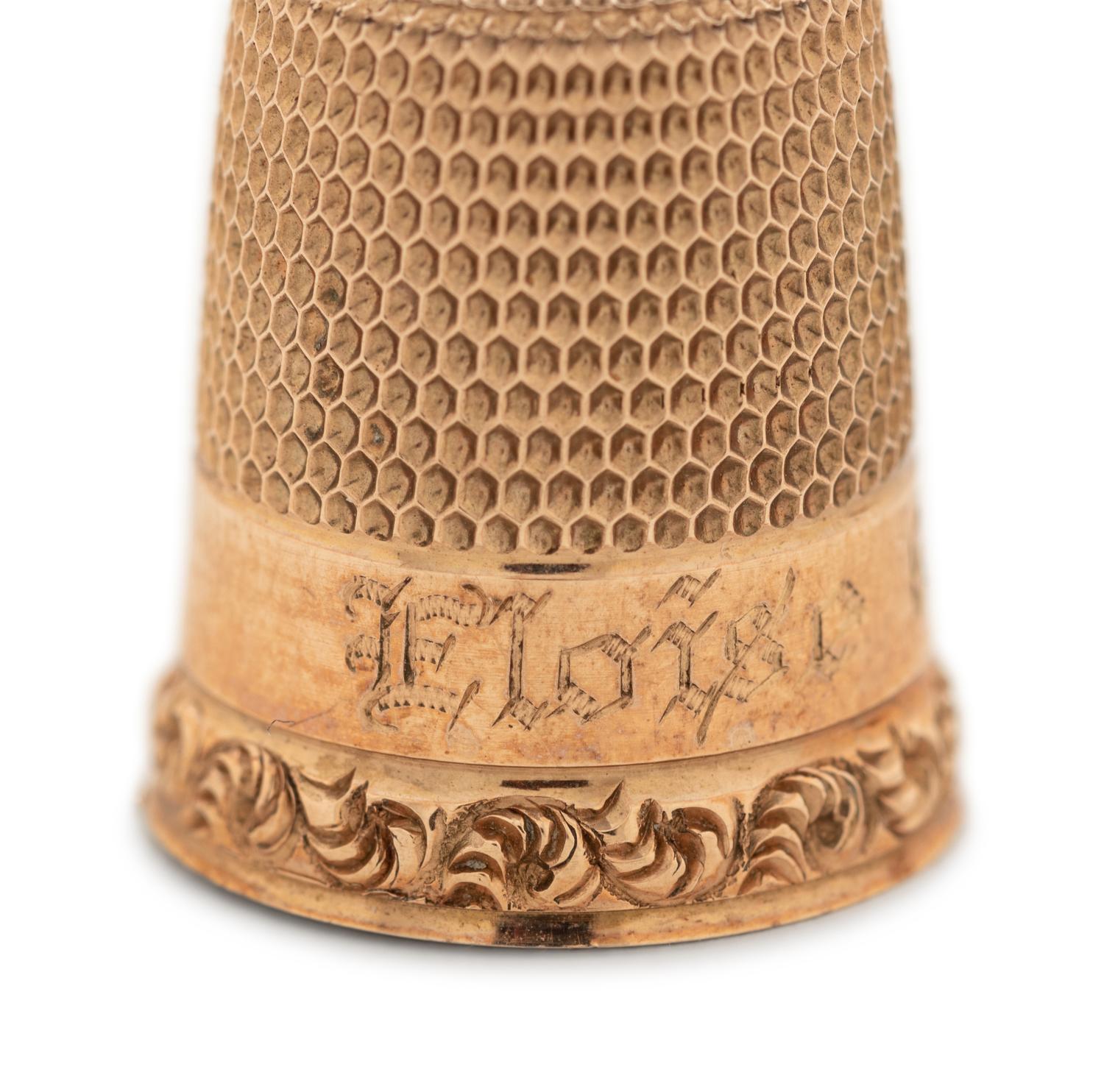Four American Gold Thimbles