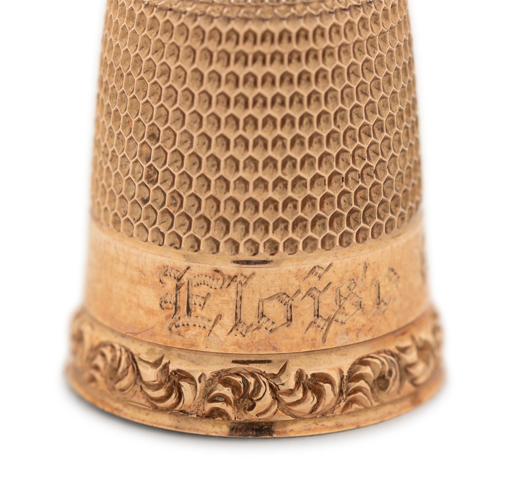 Four American Gold Thimbles