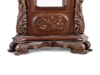 A Renaissance Revival Carved Mahogany Tube-Striking Tall Case Clock