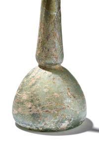 Three Roman Blue Glass Unguentaria