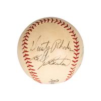 A Group of Signed Autograph Baseballs and One Signed Autograph Softball,