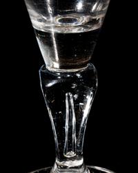 An English Pedestal Wine Glass