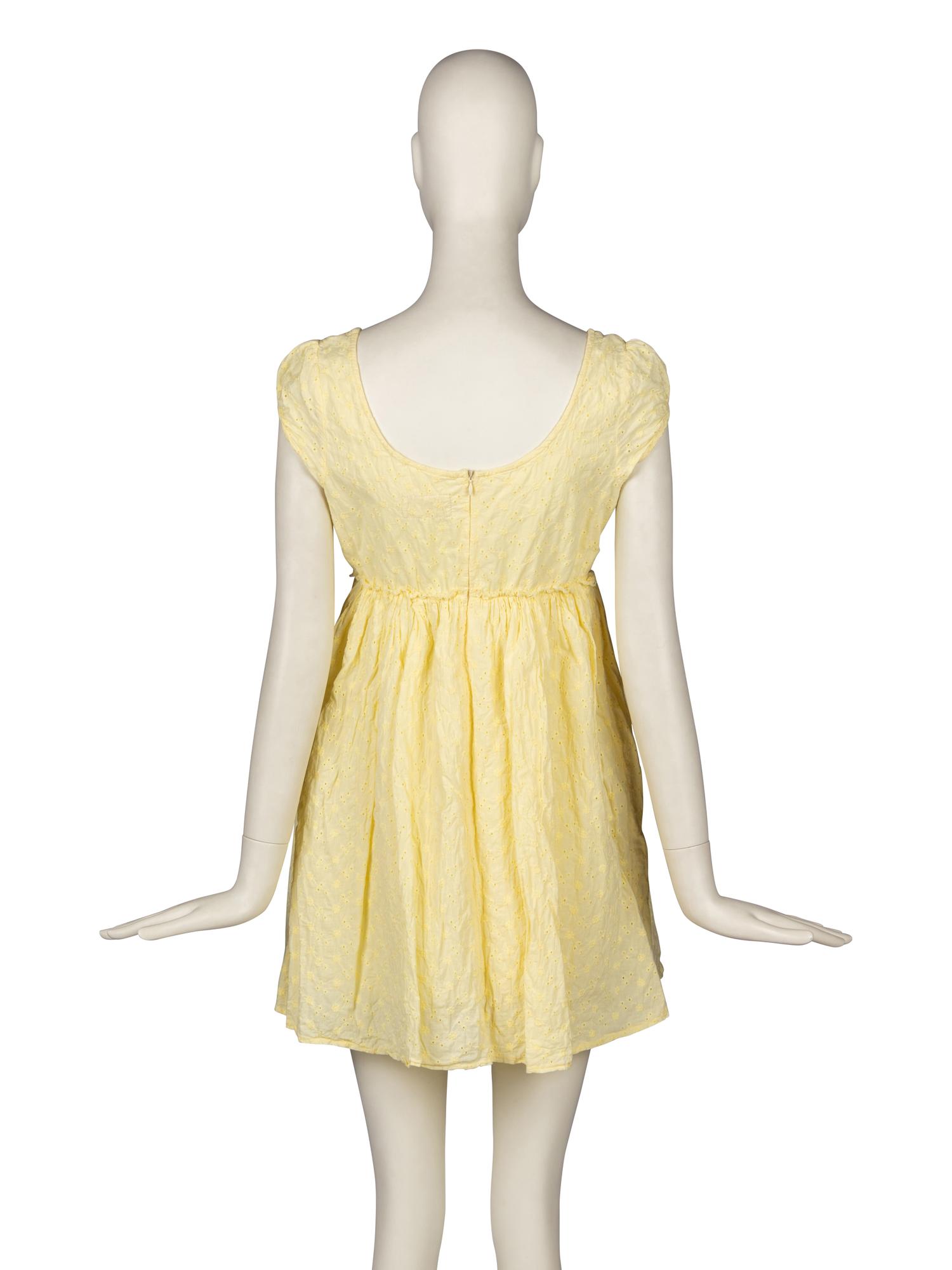 Vivienne Westwood / Malcolm McLaren Seditionaries Yellow "Anarchist Scum" Dress 1976-77