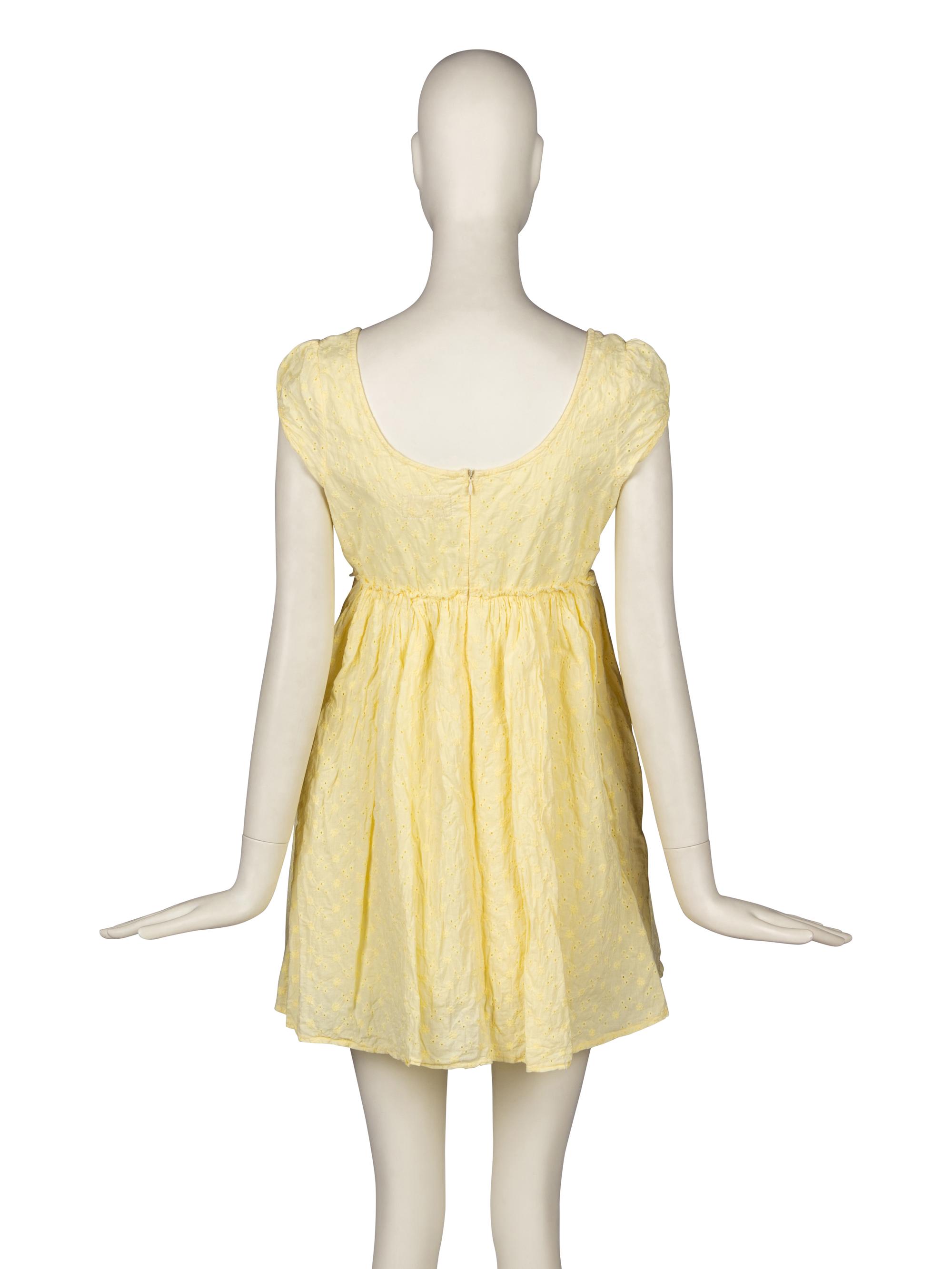 Vivienne Westwood / Malcolm McLaren Seditionaries Yellow "Anarchist Scum" Dress 1976-77
