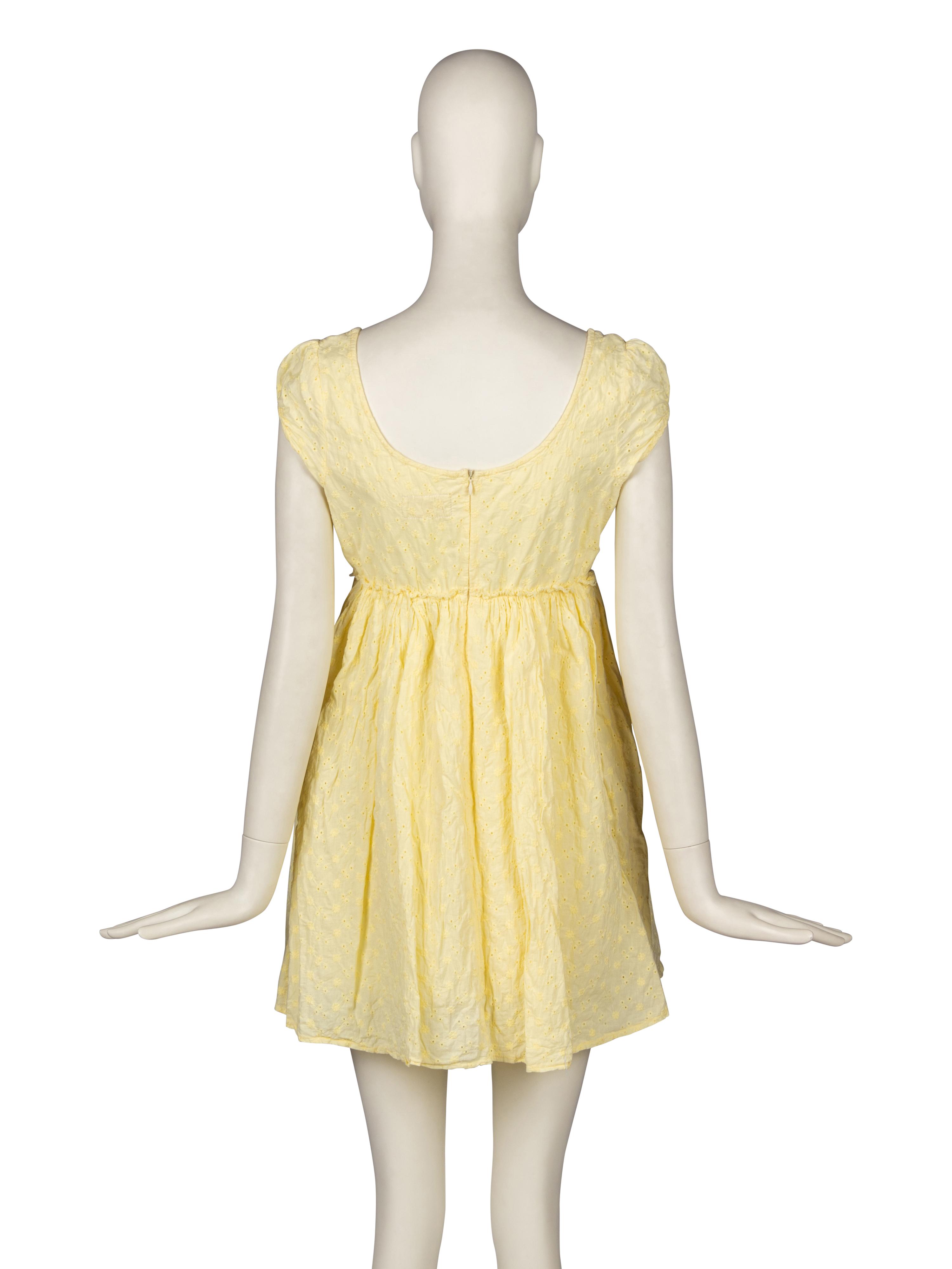 Vivienne Westwood / Malcolm McLaren Seditionaries Yellow "Anarchist Scum" Dress 1976-77