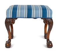 A George II Carved Mahogany Stool