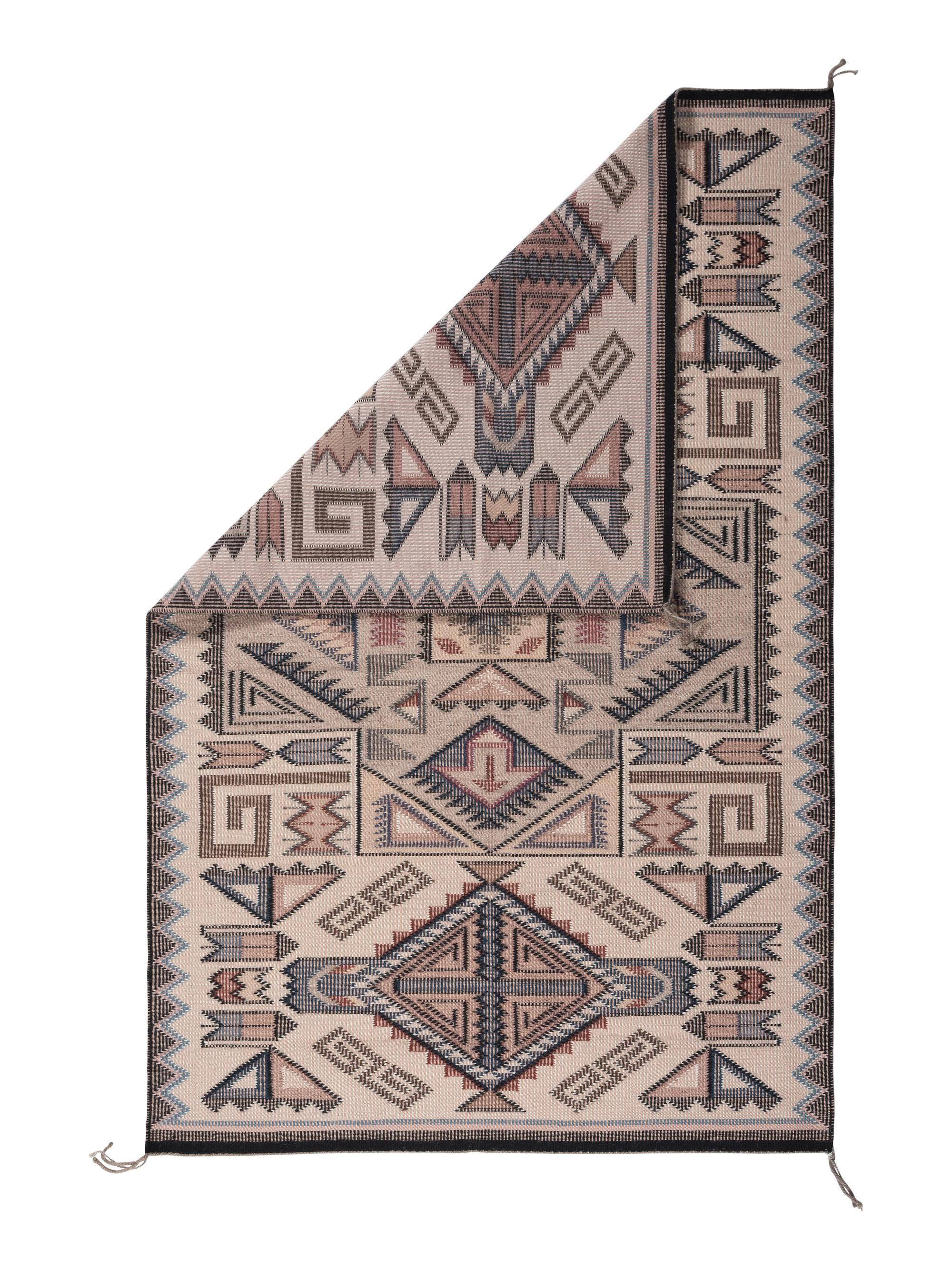 Navajo Raised Outline Weaving / Rug