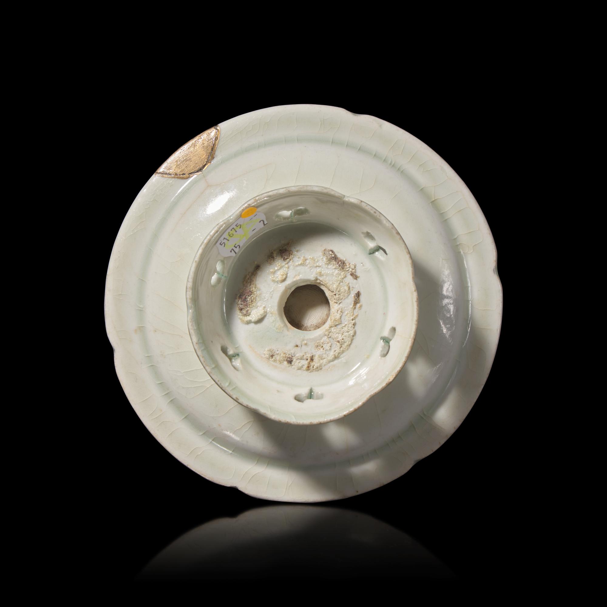 A Chinese Qingbai Glazed Porcelain Cup Stand, Southern Song Dynasty — 南宋 青白瓷盞拖