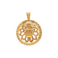 YELLOW GOLD PENDANT/BROOCH