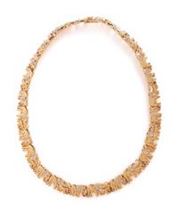 YELLOW GOLD AND DIAMOND ELEPHANT NECKLACE
